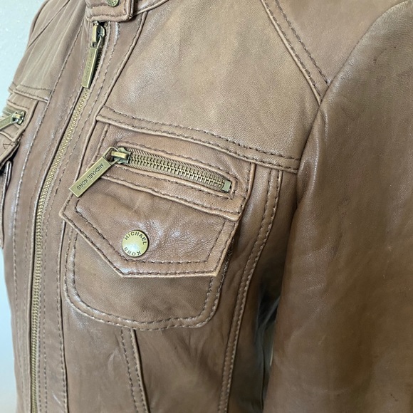 MICHAEL Michael Kors smooth lamb skin jacket - Picture 7 of 11